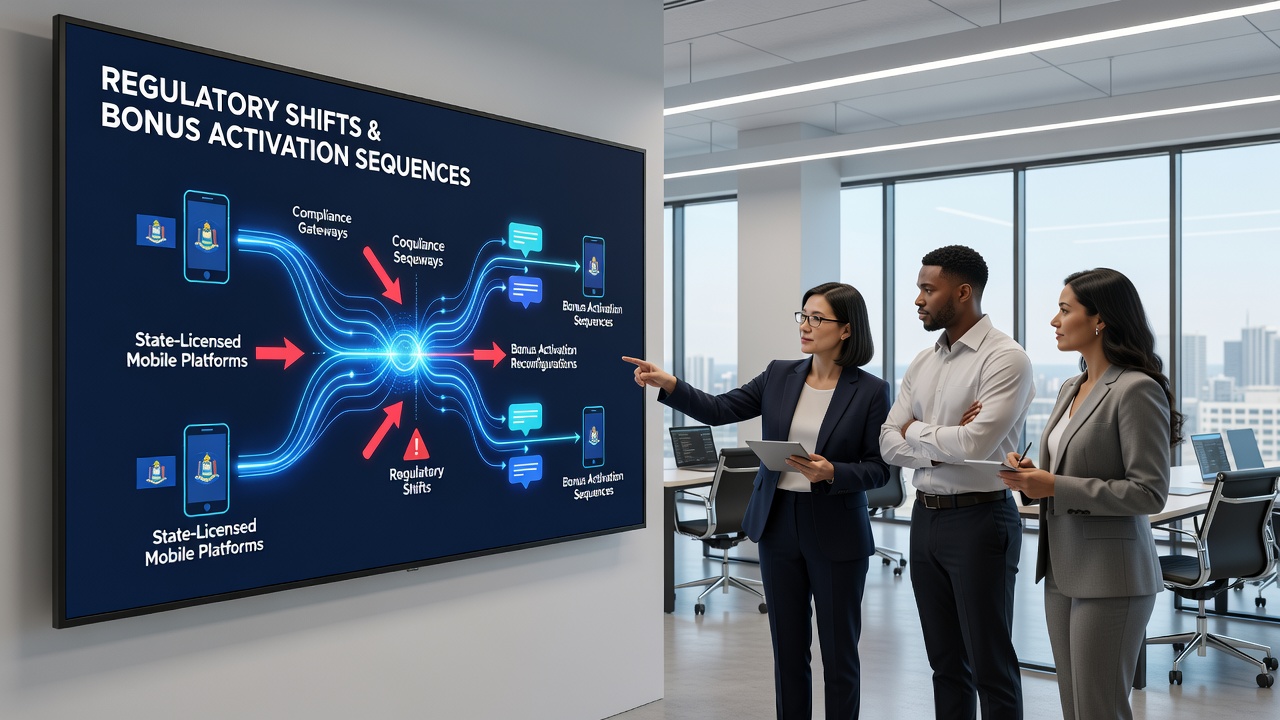 Mobile platform adjustments for bonus sequences under new regulations